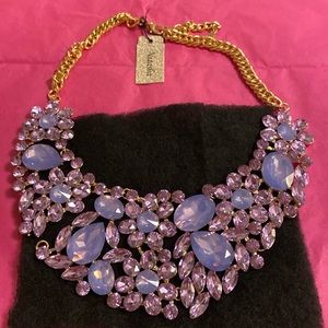 NWT Natasha Couture Lavender Necklace, 2” Extender